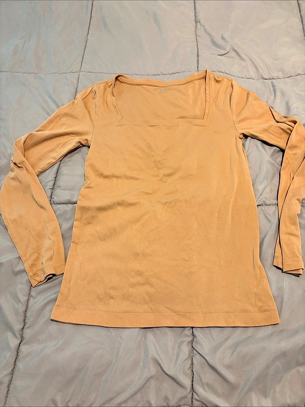 Amazon Essentials Long Sleeve Tee Orange Small